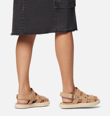 Women's ONA AVE Slingback Flat Sandal, Color: Honest Beige, Bleached Ceramic, image 2