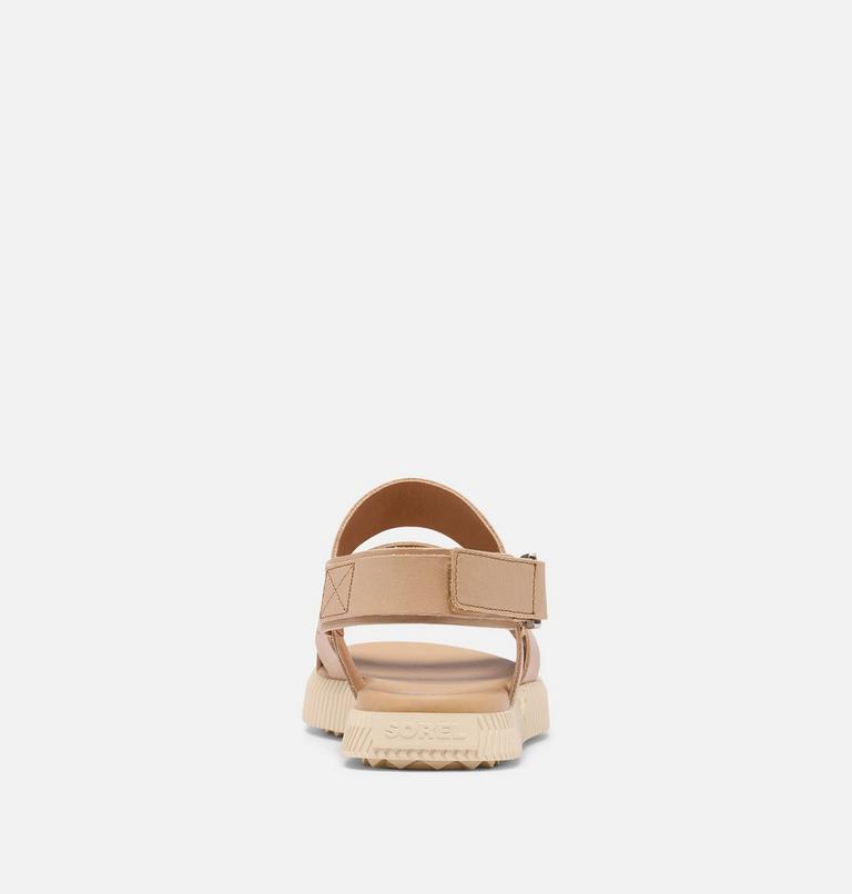 Women's ONA AVE Slingback Flat Sandal, Color: Honest Beige, Bleached Ceramic, image 3