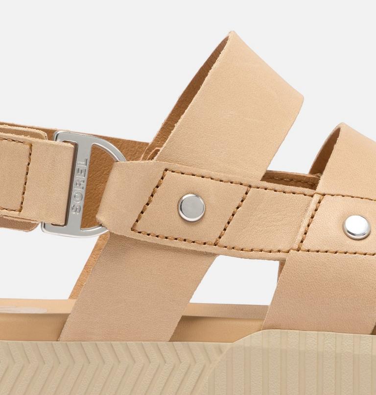 Women's ONA AVE Slingback Flat Sandal, Color: Honest Beige, Bleached Ceramic, image 11