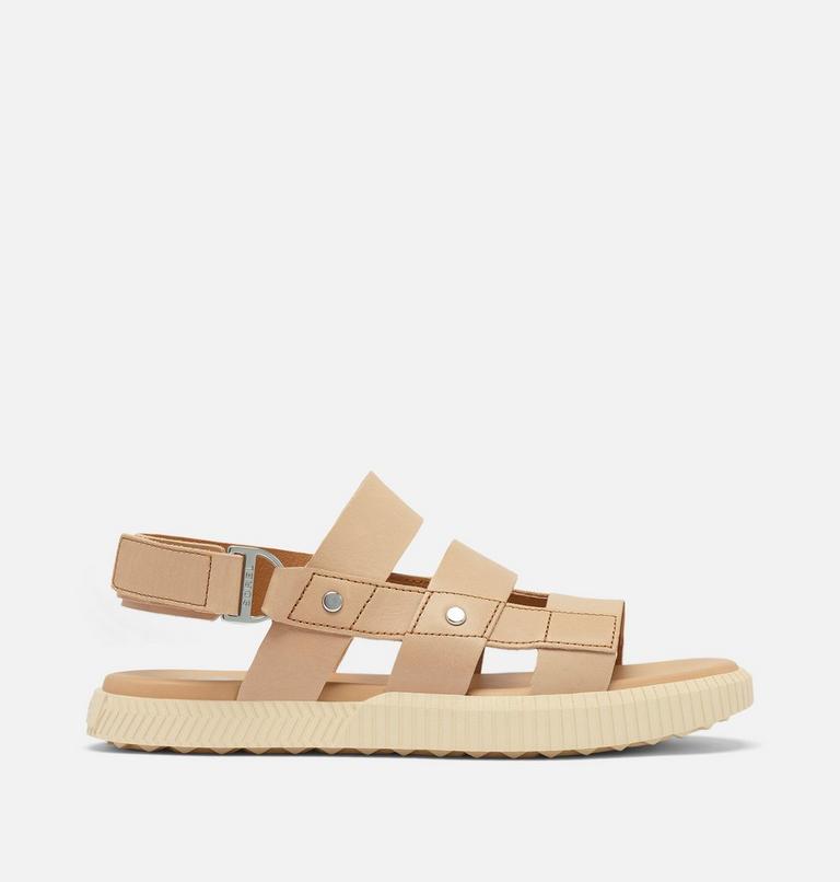 Women's ONA AVE Slingback Flat Sandal, Color: Honest Beige, Bleached Ceramic, image 1