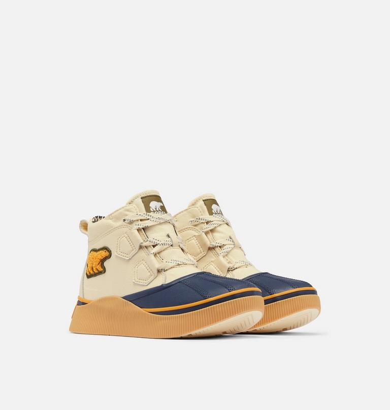 OUT N ABOUT IV Classic Varsity Women's Waterproof Boot, Color: Honey White, Dark Midnight, image 3
