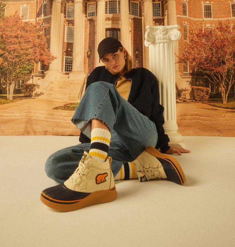 OUT N ABOUT IV Classic Varsity Women's Waterproof Boot, Color: Honey White, Dark Midnight, image 11