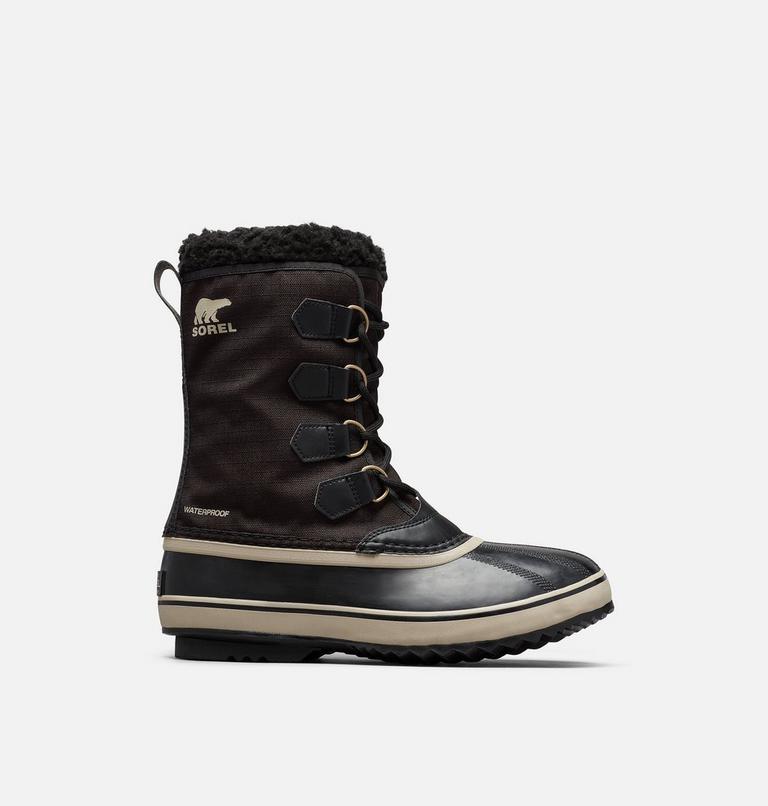 Men's 1964 PAC NYLON Waterproof Snow Boots, Color: Black, Ancient Fossil, image 1