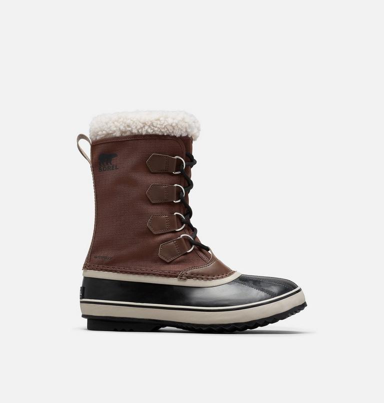 Men's 1964 PAC NYLON Waterproof Snow Boots, Color: Tobacco, Black, image 1