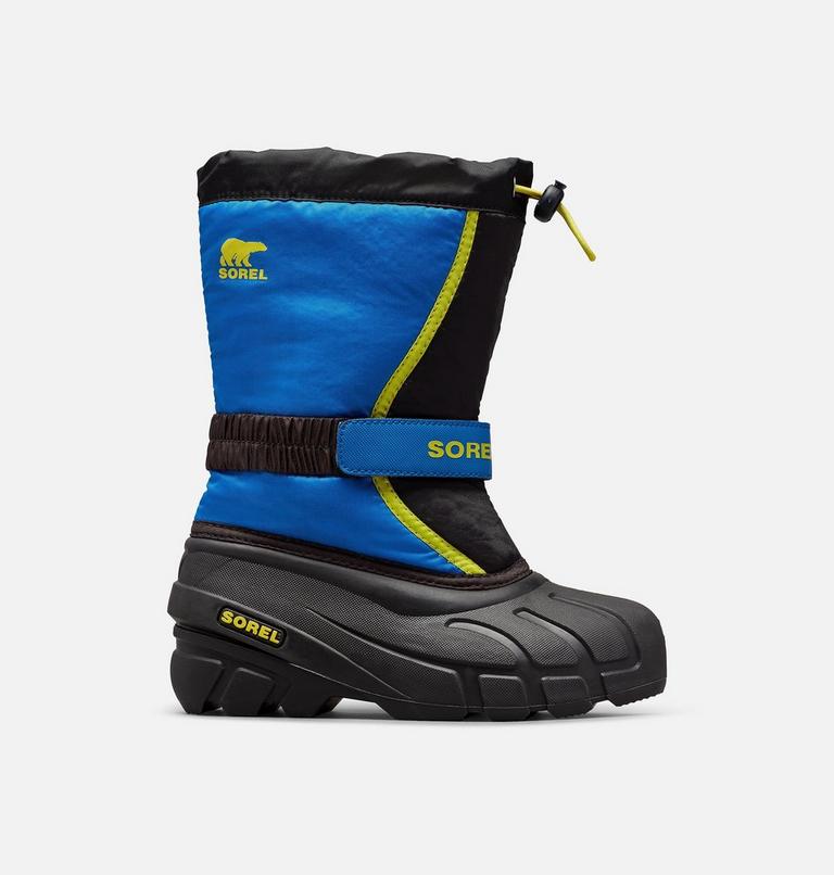 Youth YOUTH FLURRY Snow Boots, Color: Black, Super Blue, image 1