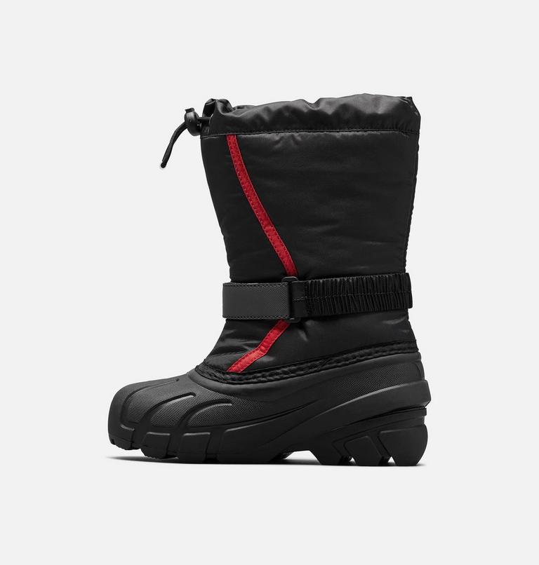 Youth YOUTH FLURRY Snow Boots, Color: Black, Bright Red, image 4