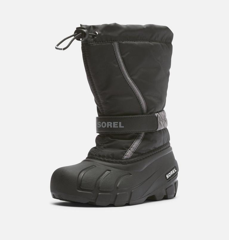 Kids' YOUTH FLURRY Snow Boots, Color: Black, City Grey, image 7