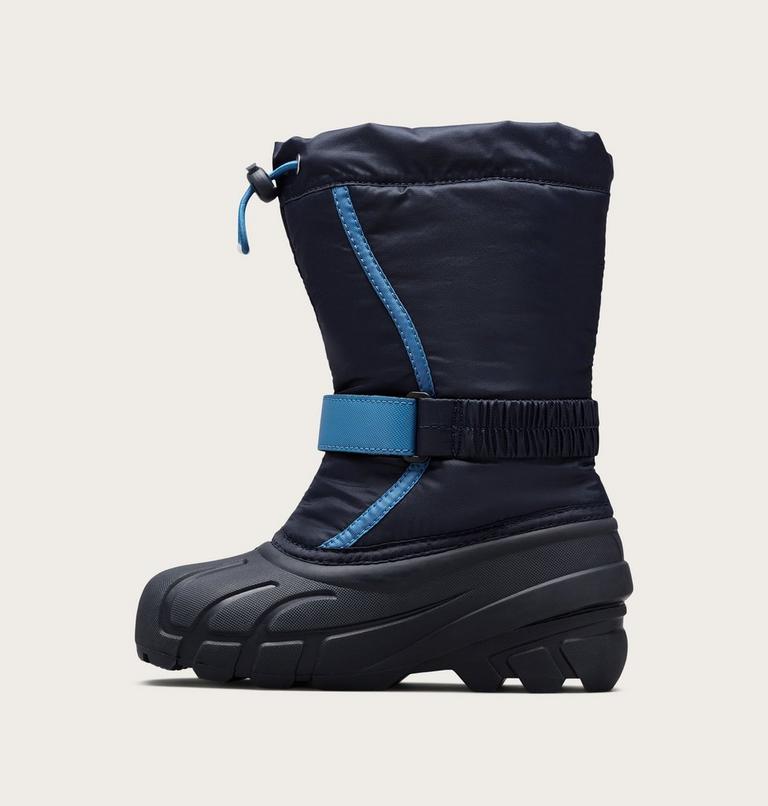 Kids' YOUTH FLURRY Snow Boots, Color: Collegiate Navy, Atmosphere, image 4