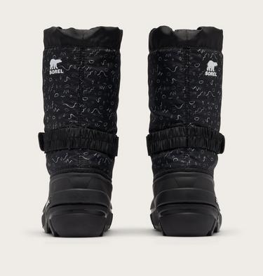 FLURRY Print Youth Boot, Color: Black, Sea Salt, image 6