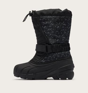 FLURRY Print Youth Boot, Color: Black, Sea Salt, image 7