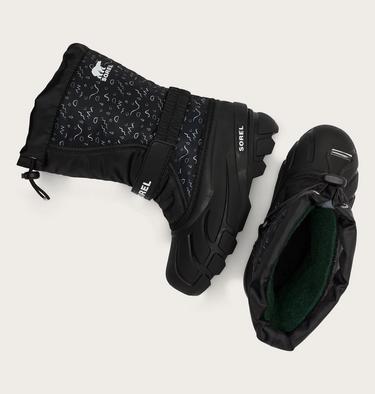 FLURRY Print Youth Boot, Color: Black, Sea Salt, image 8