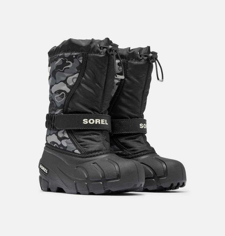 FLURRY Print Youth Boot, Color: Black, Quarry, image 2