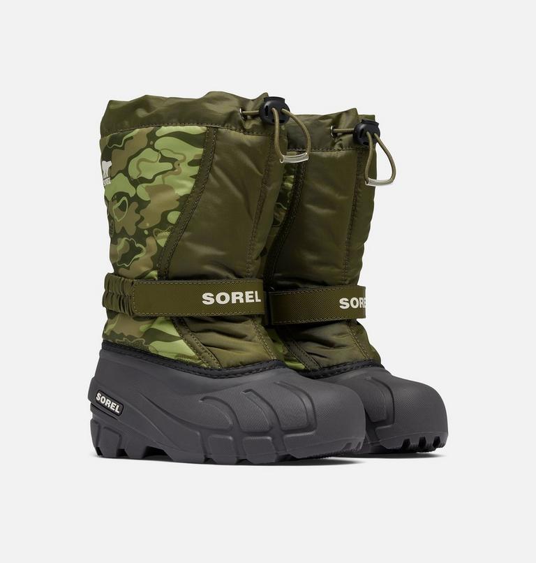 FLURRY Bottes à imprimés pour jeunes, Color: Utility Green, Savory, image 2