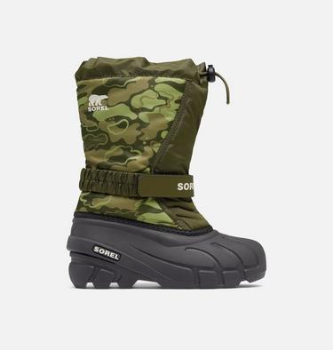 FLURRY Print Youth Boot, Color: Utility Green, Savory, image 1