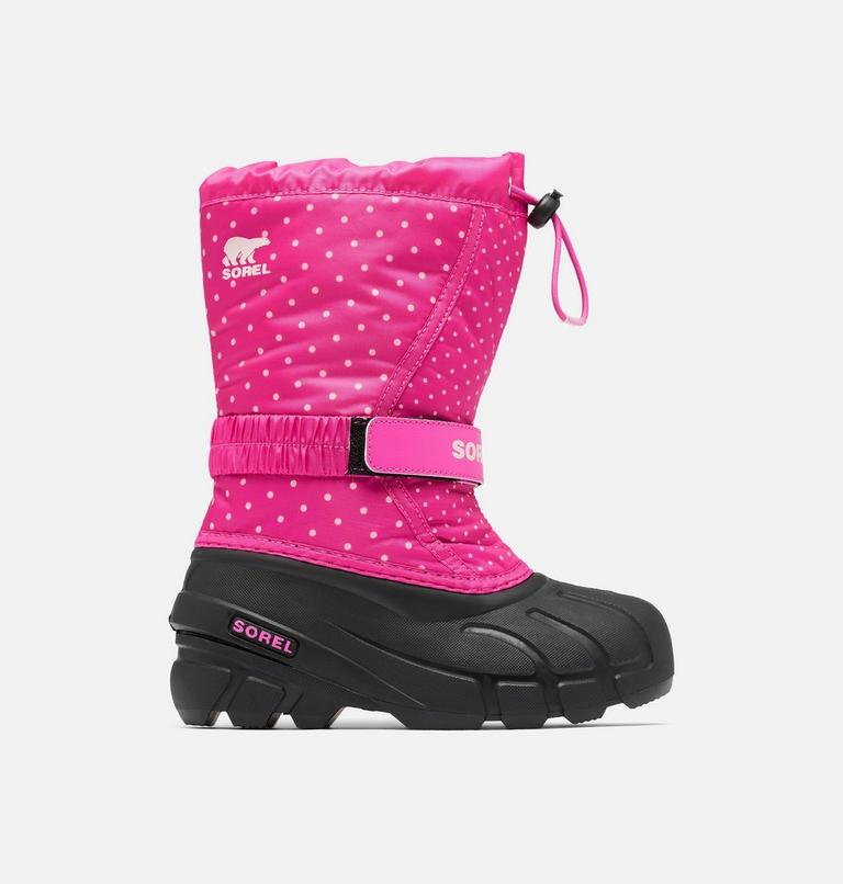FLURRY Bottes à imprimés pour jeunes, Color: Fuchsia Fizz, Black, image 1