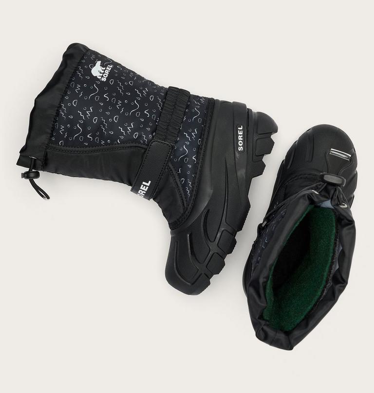 FLURRY Bottes à imprimés pour enfants, Color: Black, Sea Salt, image 3