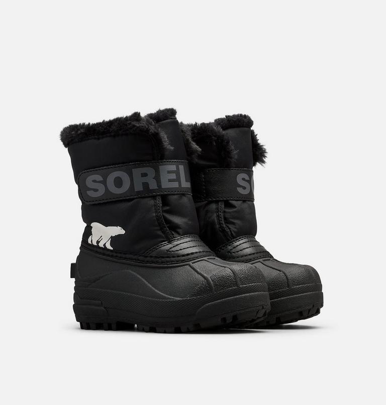 SNOW COMMANDER Children's Boot, Color: Black, Charcoal, image 2