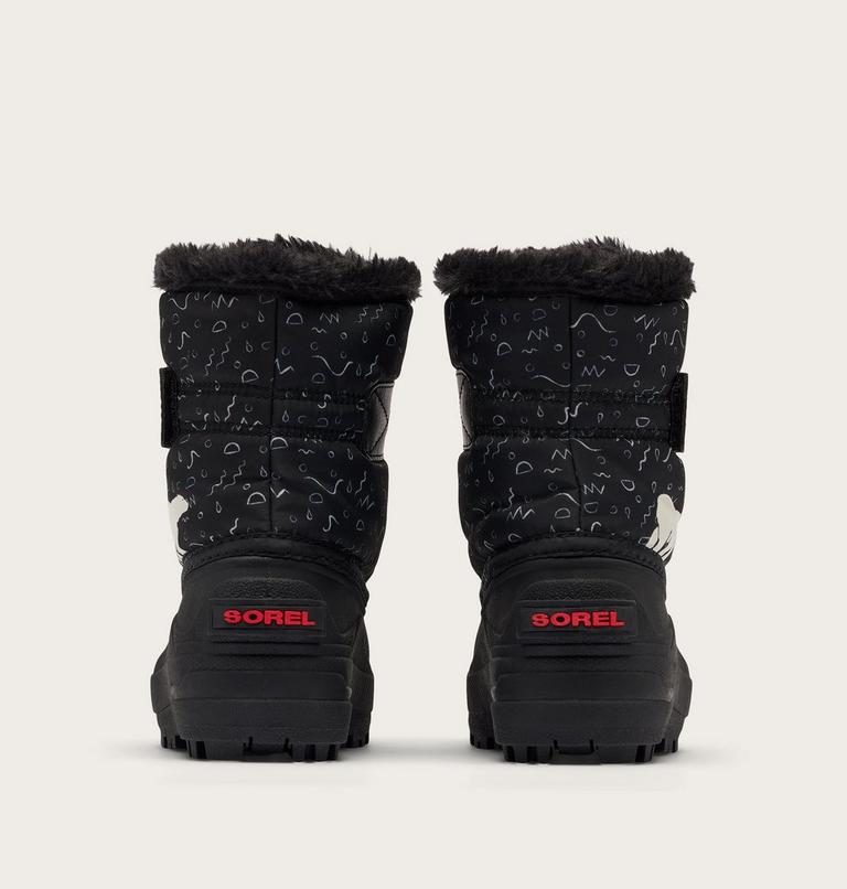 Kids' SNOW COMMANDER Snow Boots, Color: Black, Bright Red, image 2