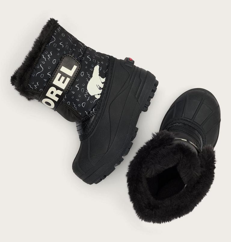 Kids' SNOW COMMANDER Snow Boots, Color: Black, Bright Red, image 4