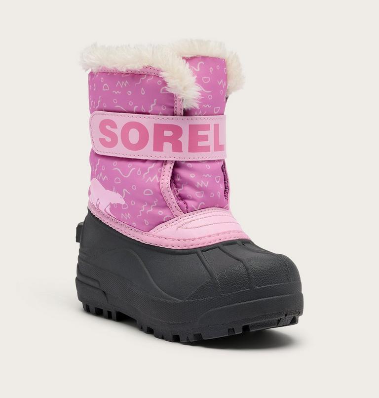 Kids' SNOW COMMANDER Snow Boots, Color: Orchid, Pink Flare, image 6