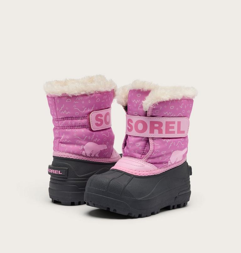 Kids' SNOW COMMANDER Snow Boots, Color: Orchid, Pink Flare, image 8