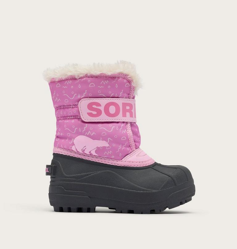 Kids' SNOW COMMANDER Snow Boots, Color: Orchid, Pink Flare, image 1