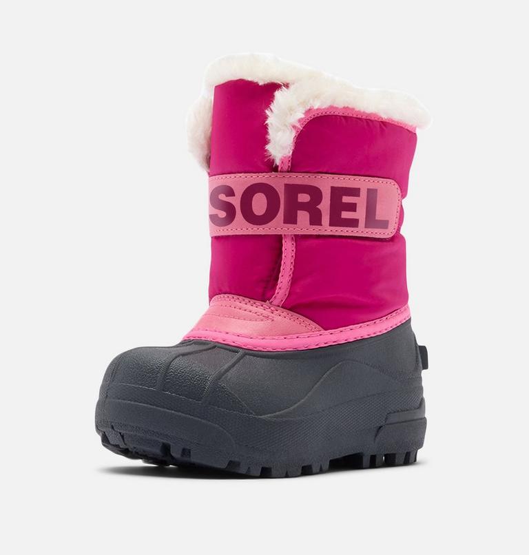 Kids' SNOW COMMANDER Snow Boots, Color: Tropic Pink, Deep Blush, image 7