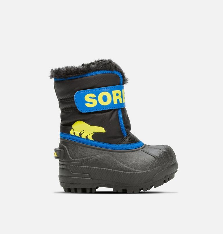 Toddlers's SNOW COMMANDER Snow Boots, Color: Black, Super Blue, image 1