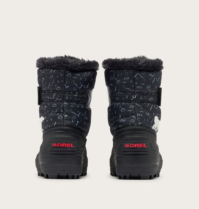 Toddlers's SNOW COMMANDER Snow Boots, Color: Black, Bright Red, image 2