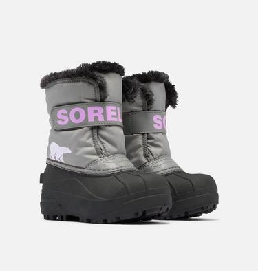 SNOW COMMANDER Toddler Boot, Color: Chrome Grey, Euphoric Lilac, image 2