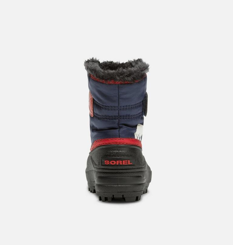 Toddlers's SNOW COMMANDER Snow Boots, Color: Nocturnal, Sail Red, image 3