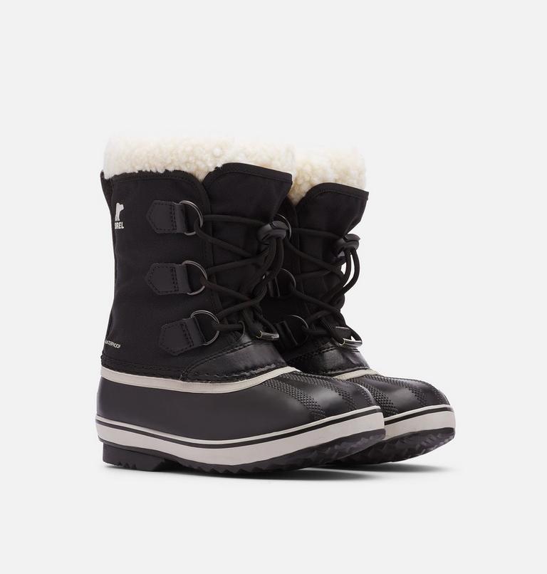 Youth YOOT PAC Nylon Waterproof Snow Boots, Color: Black, image 2