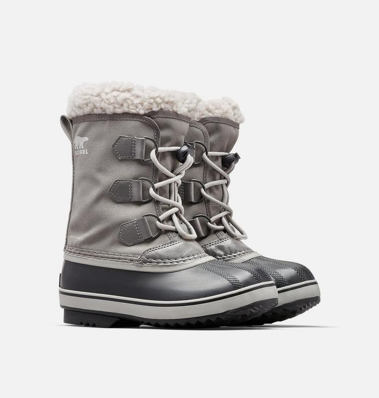 Youth YOOT PAC Nylon Waterproof Snow Boots, Color: Quarry, Dove, image 2
