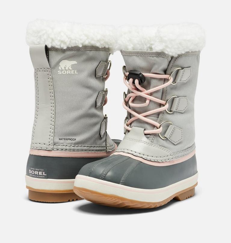 Youth YOOT PAC Nylon Waterproof Snow Boots, Color: Dove, Gum 2, image 9