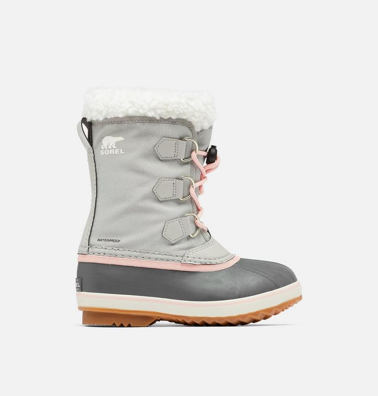 Youth YOOT PAC Nylon Waterproof Snow Boots, Color: Dove, Gum 2, image 1