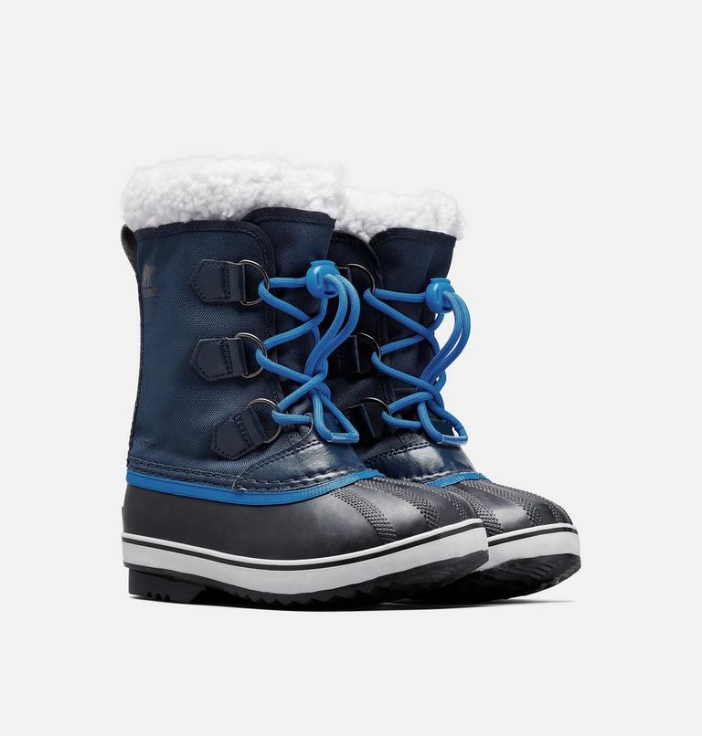 Youth YOOT PAC Nylon Waterproof Snow Boots, Color: Collegiate Navy, Super Blue, image 2