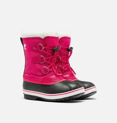 YOOT PAC Bottes en nylon imperméables pour jeunes, Color: Bright Rose, image 2