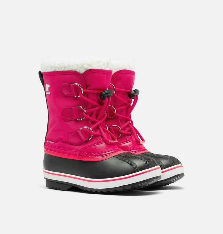YOOT PAC Bottes en nylon imperméables pour jeunes, Color: Bright Rose, image 2