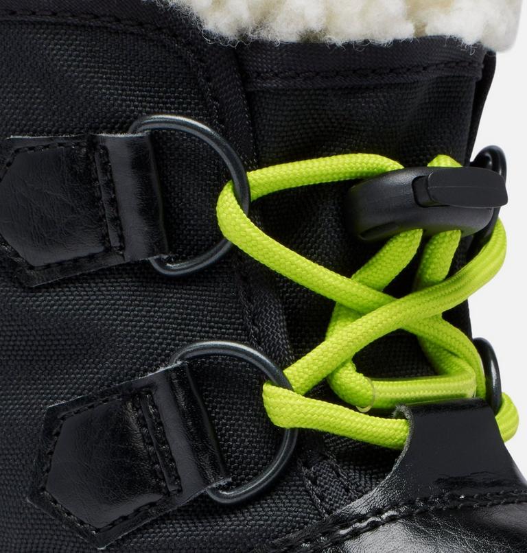 Botas de nieve impermeables YOOT PAC Nylon para ni&ntilde;os, Color: Black, Chartreuse, image 8