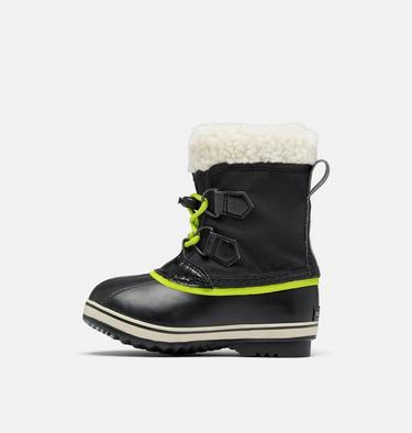 Botas de nieve impermeables YOOT PAC Nylon para ni&ntilde;os, Color: Black, Chartreuse, image 28