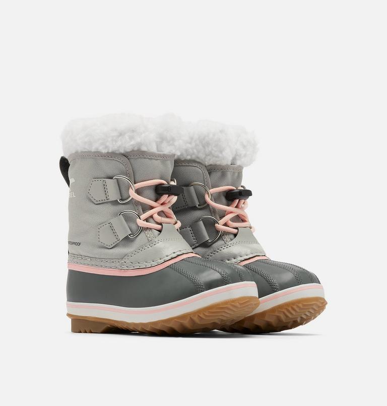 Kids' YOOT PAC Nylon Waterproof Snow Boots, Color: Dove, Gum 2, image 2