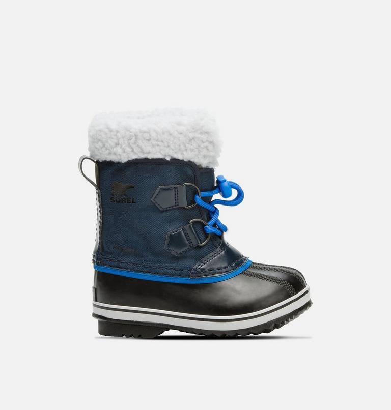 Kids' YOOT PAC Nylon Waterproof Snow Boots, Color: Collegiate Navy, Super Blue, image 1