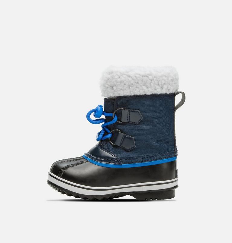 Kids' YOOT PAC Nylon Waterproof Snow Boots, Color: Collegiate Navy, Super Blue, image 4