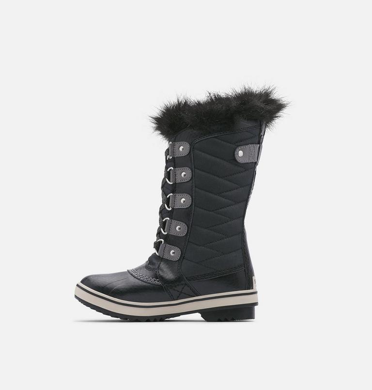 Youth TOFINO II Waterproof Snow Boots, Color: Black, Quarry, image 4