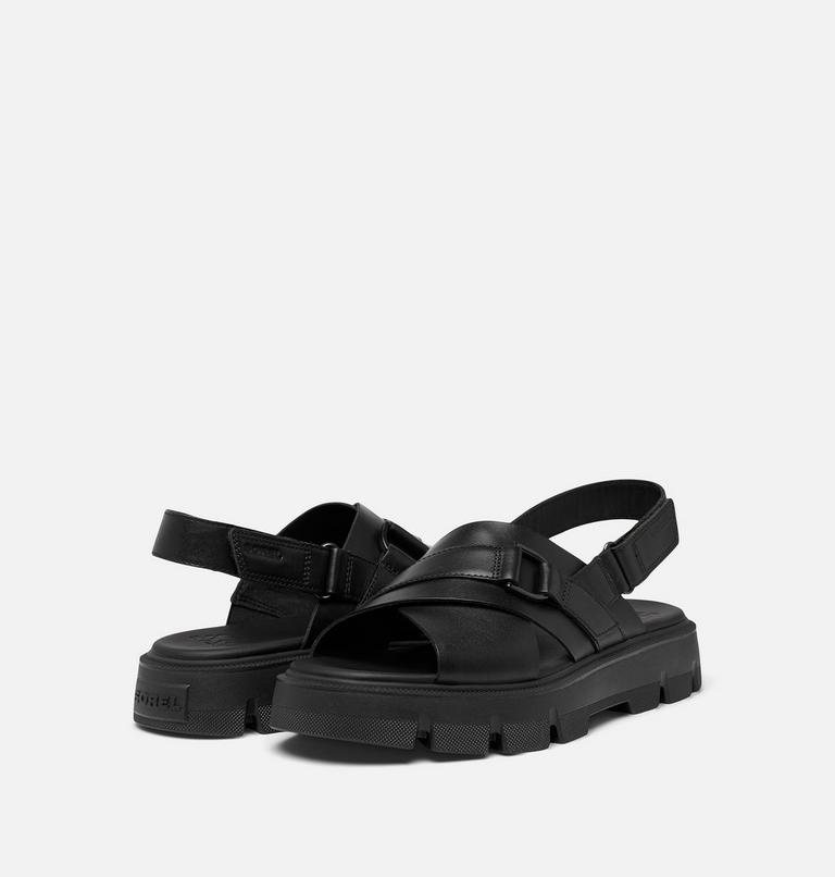 Women's REIN CB Crisscross Sandal, Color: Black, Black, image 9
