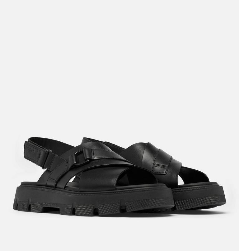Women's REIN CB Crisscross Sandal, Color: Black, Black, image 2
