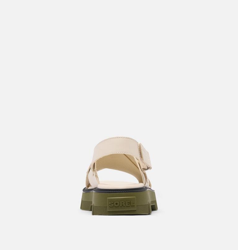 Women's REIN CB Crisscross Sandal, Color: Chalk, Utility Green, image 3