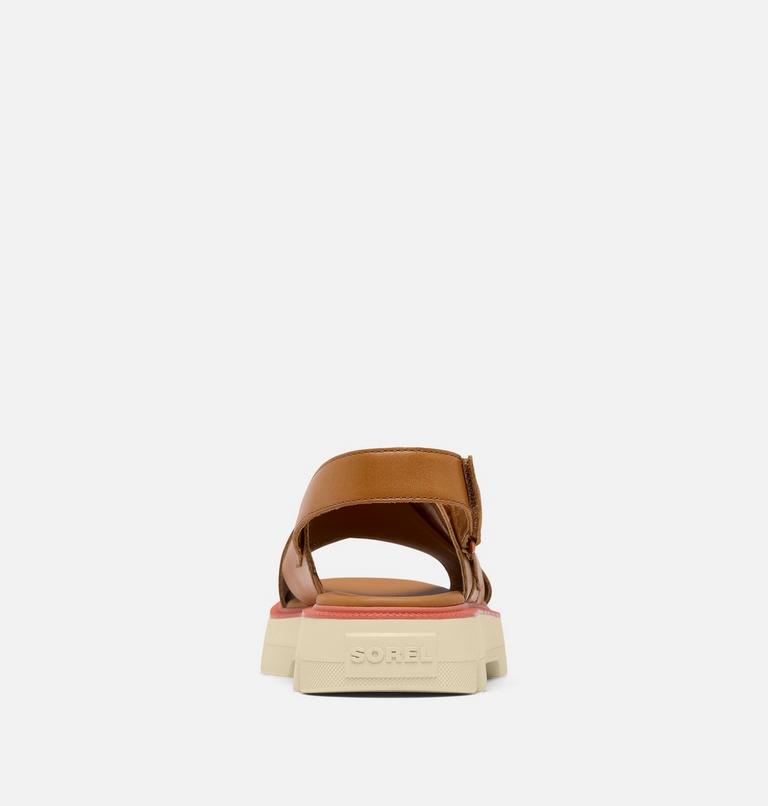 Women's REIN CB Crisscross Sandal, Color: Canyon Gold, Bleached Ceramic, image 3