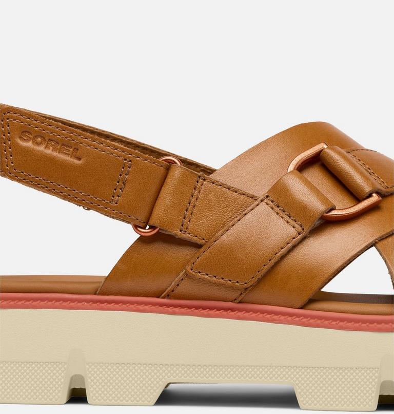 Women's REIN CB Crisscross Sandal, Color: Canyon Gold, Bleached Ceramic, image 10
