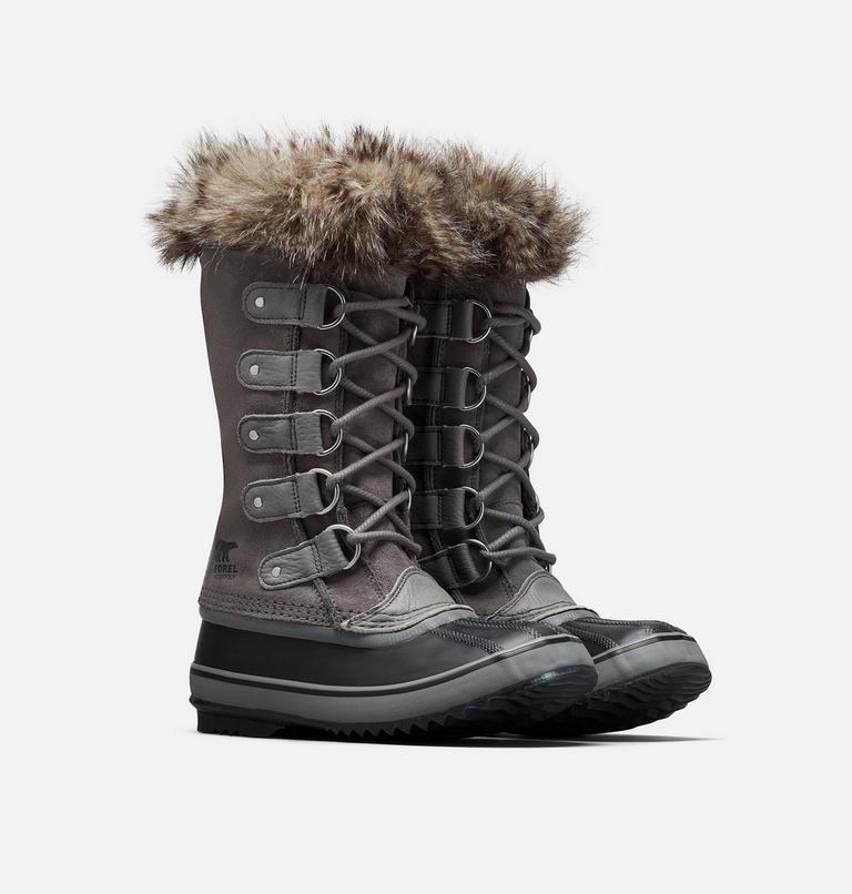 Women's JOAN OF ARCTIC Waterproof Snow Boots, Color: Quarry, Black, image 2